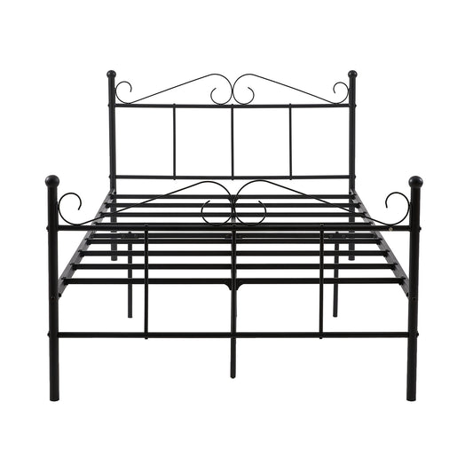 TIKI Double Metal Bed 123*207 cm - Black