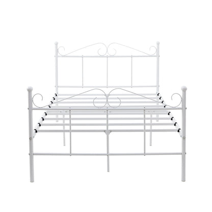 TIKI Double Metal Bed 123*207 cm - White