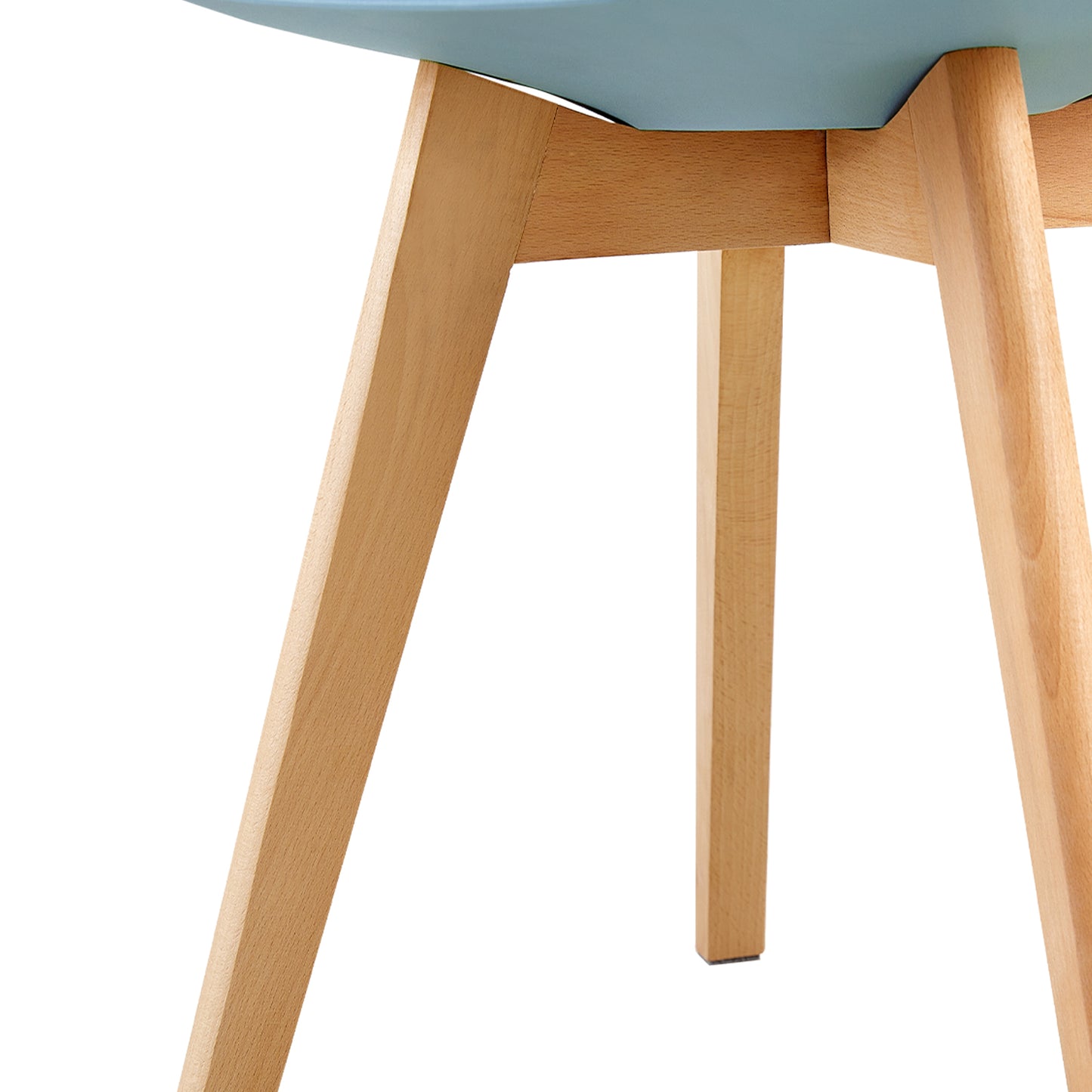 TULIP Dining Chair with Beech Legs - Light Blue