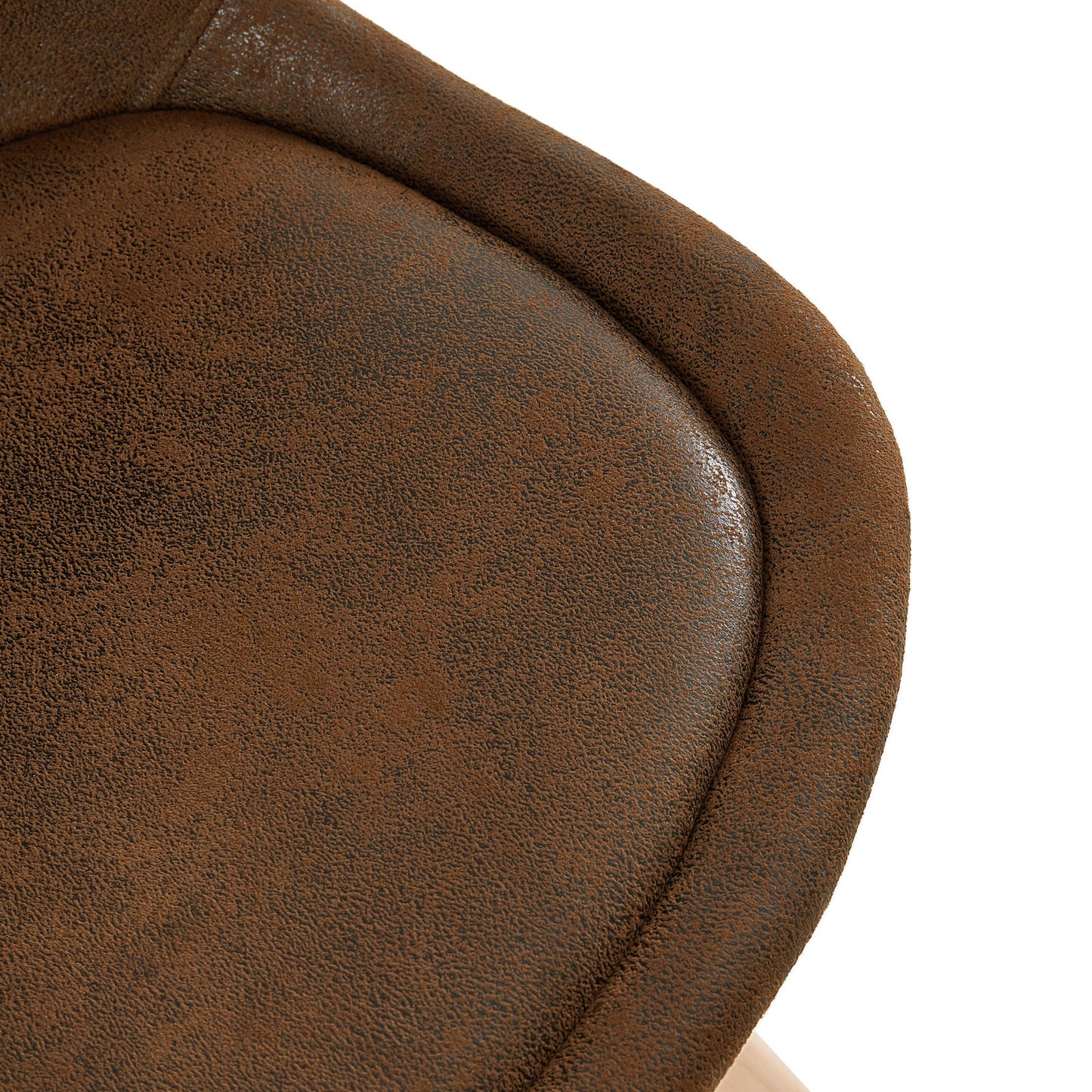 TULIP Dining Chair with SUEDE-Brown