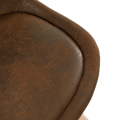 TULIP Dining Chair with SUEDE-Brown