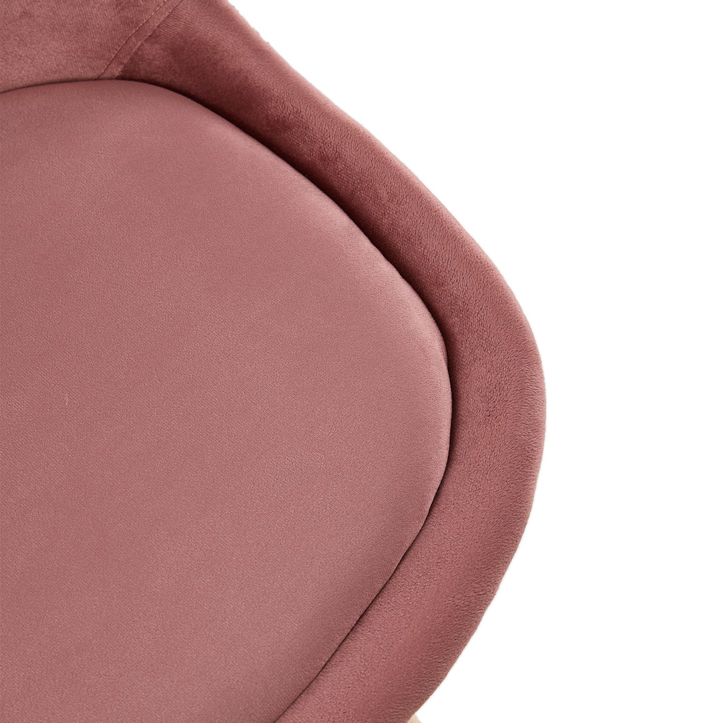 TULIP Dining Chair with Velvet-Pink