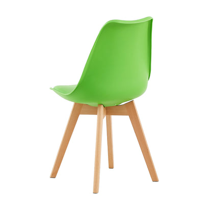 TULIP Dining Chair with Beech Legs - Green