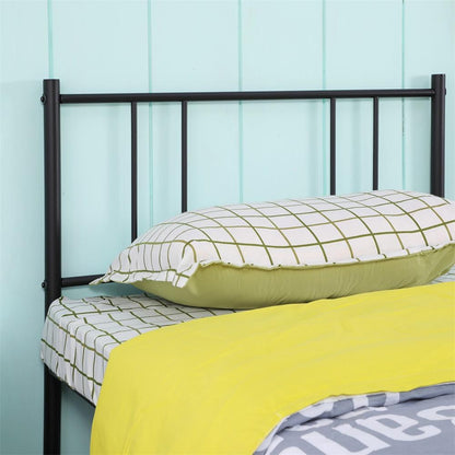 LOCARNO Single/Double Metal Bed 94 * 196 cm/143 * 196 cm - Black