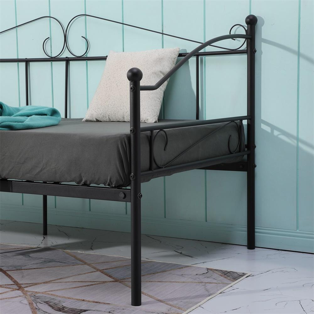 AVIO Metal Single Sofa Bed 94 * 198 cm - Black/White
