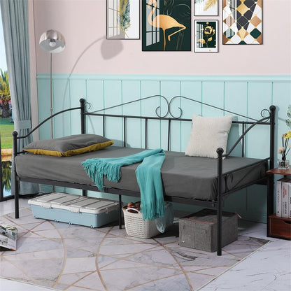 AVIO Metal Single Sofa Bed 94 * 198 cm - Black/White
