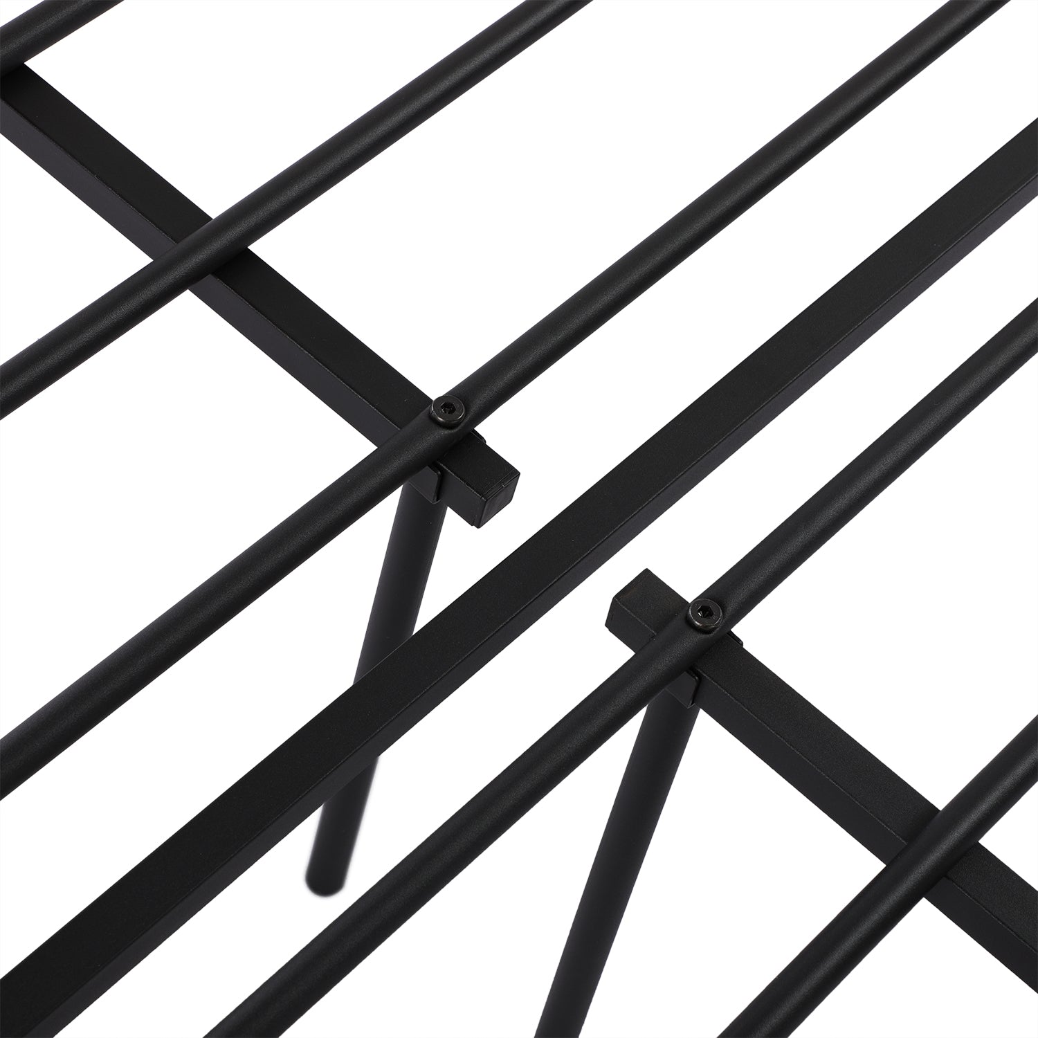 BORINI Heart-shaped Double Metal Bed 143 * 196 cm - Black