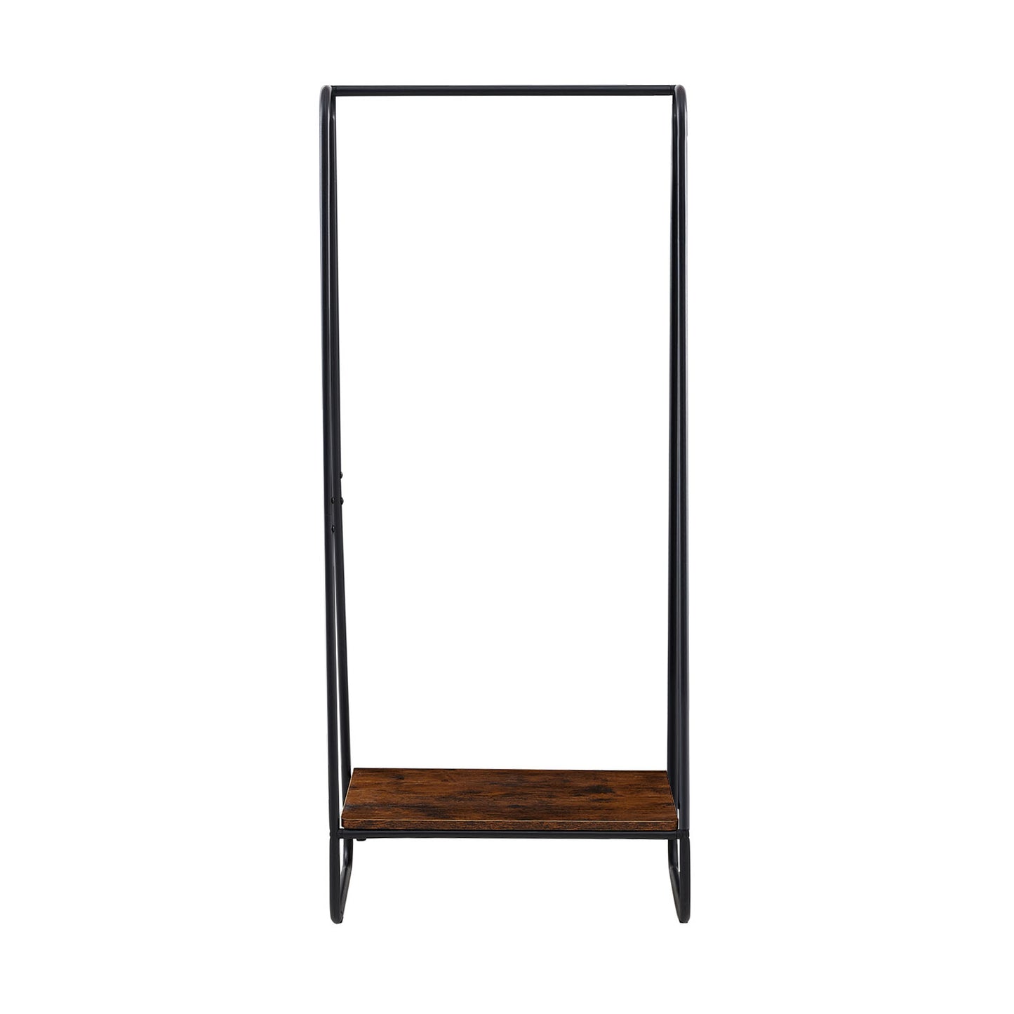 ELDER Clothing Rack With Wood Shelves - Brown/White