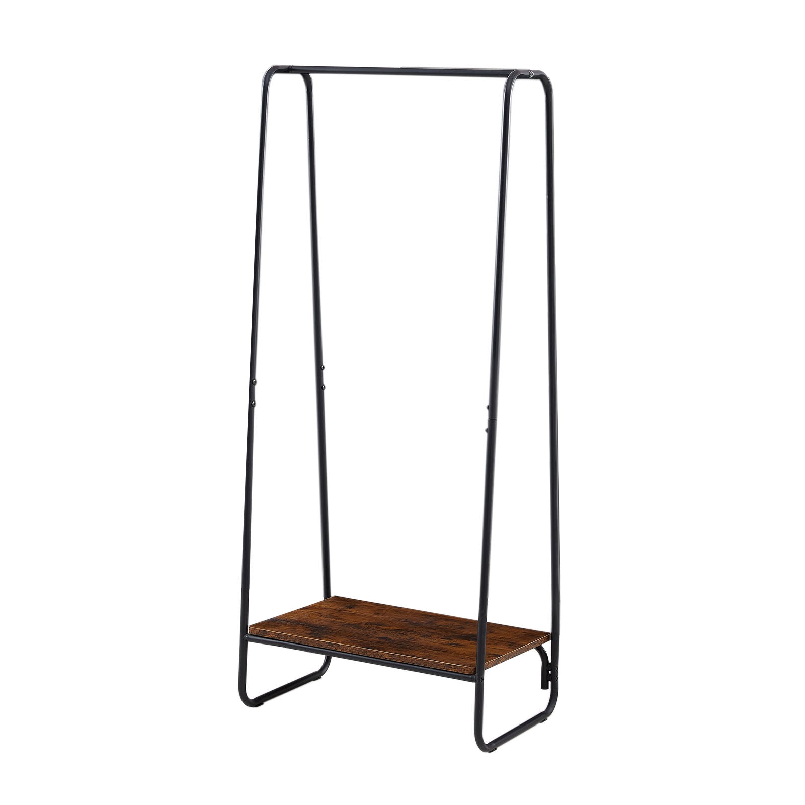 ELDER Clothing Rack With Wood Shelves - Brown/White