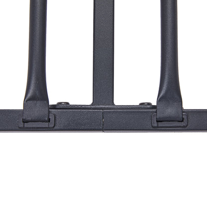 Heart-shaped Single/Double Metal Bed 94 * 196 cm/143 * 196 cm - Black