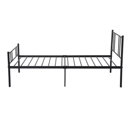 LOCARNO Single/Double Metal Bed 94 * 196 cm/143 * 196 cm - Black