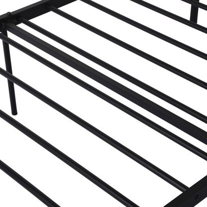 LOCARNO Single/Double Metal Bed 94 * 196 cm/143 * 196 cm - Black