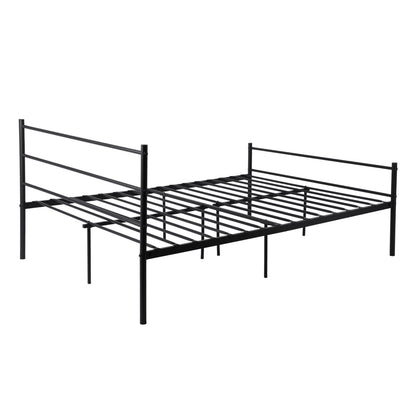 PRIMO Single/Double Metal Bed 94 * 196 cm/143 * 196 cm - Black/White