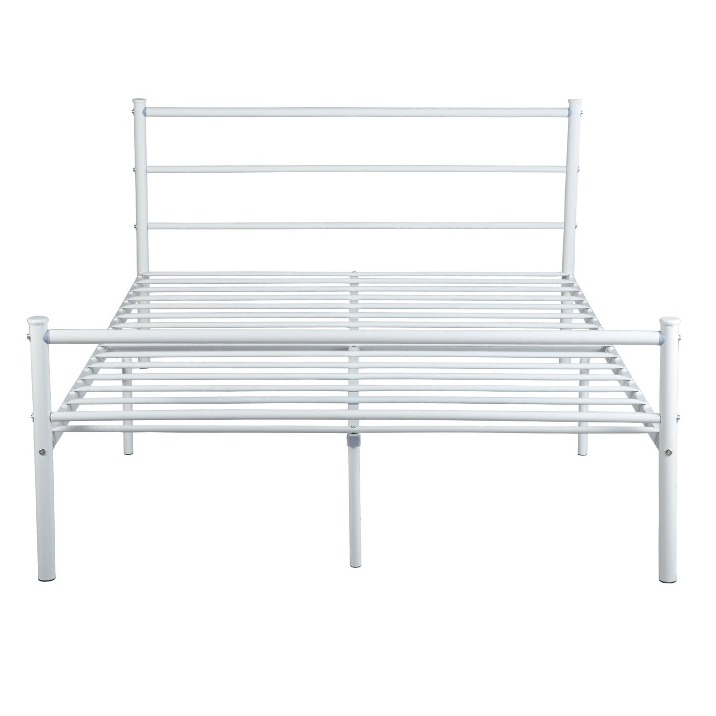 PRIMO Single/Double Metal Bed 94 * 196 cm/143 * 196 cm - Black/White