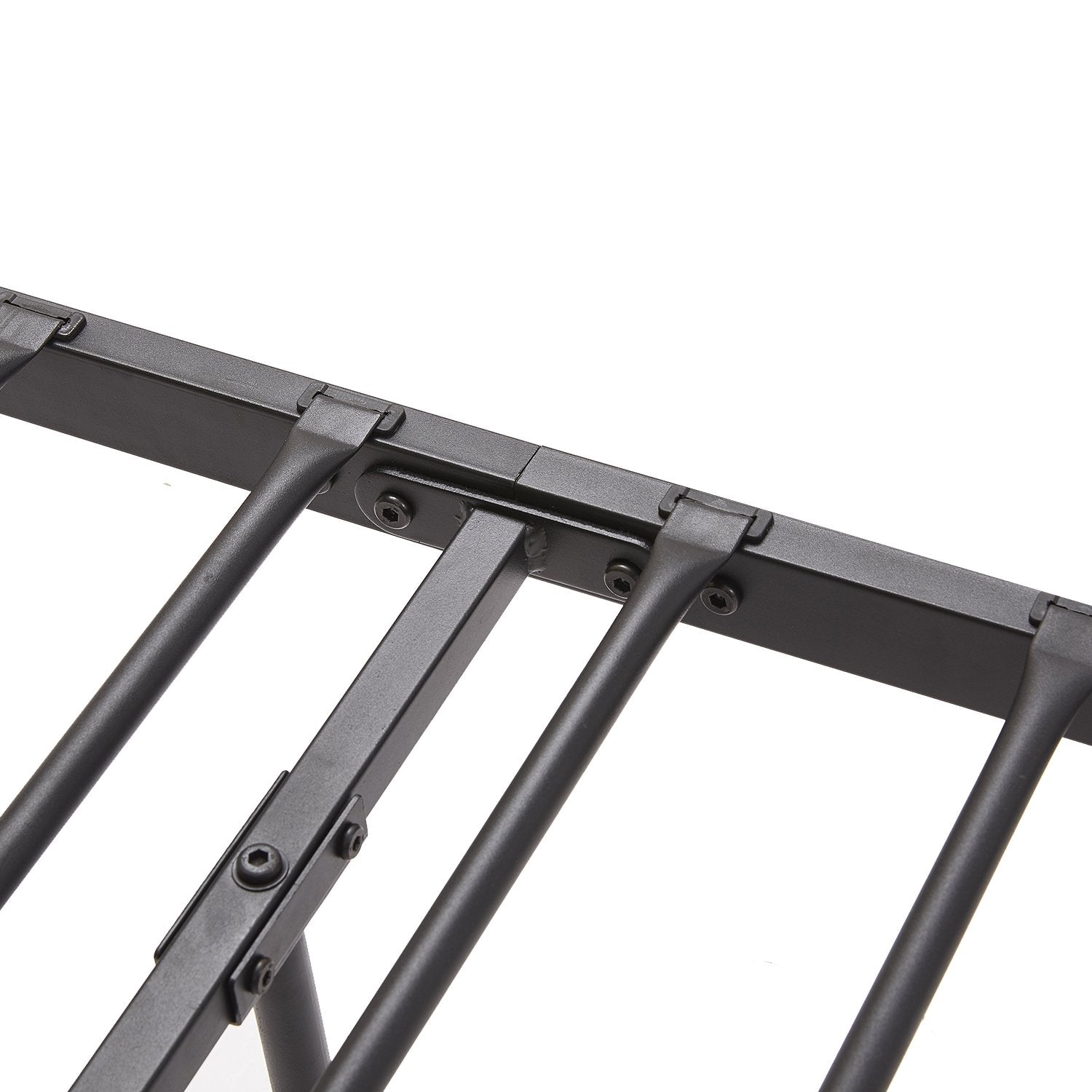 PRIMO Single/Double Metal Bed 94 * 196 cm/143 * 196 cm - Black/White