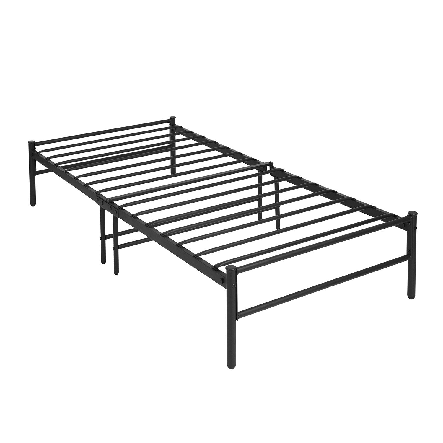 RUSSELL Single Metal Bed 94 * 196 cm - Black/White