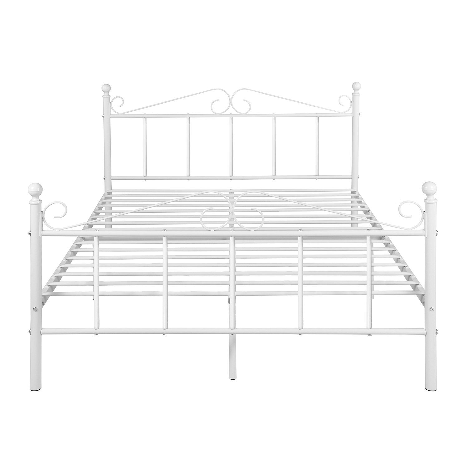 TIKI Single/Double Metal Bed 94 * 196 cm/143 * 196 cm - Black/White