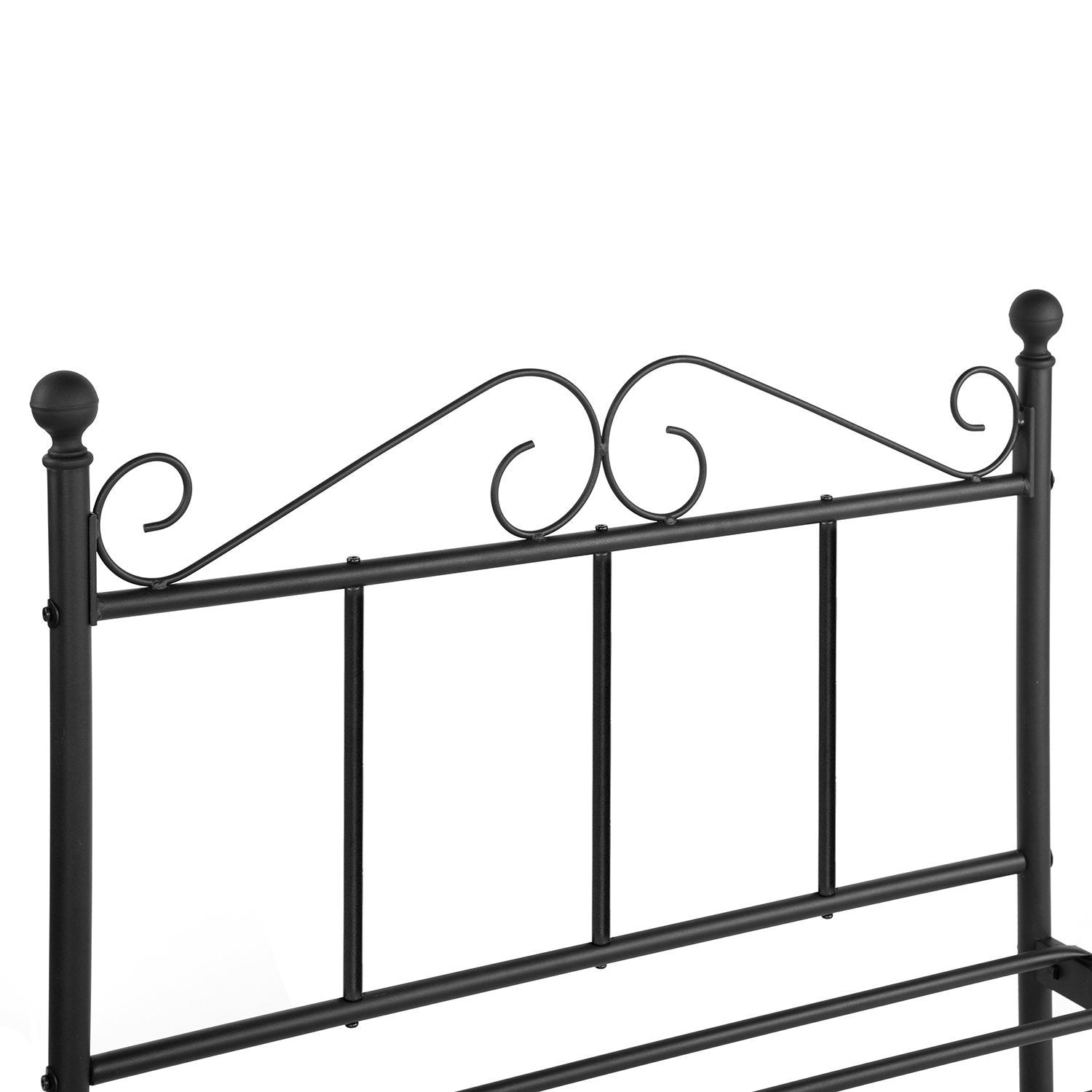 TIKI Single/Double Metal Bed 94 * 196 cm/143 * 196 cm - Black/White