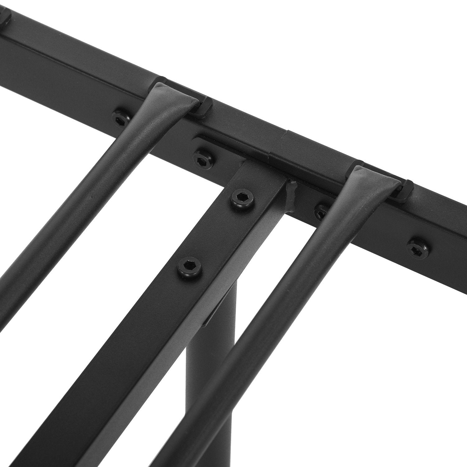 TIKI Single/Double Metal Bed 94 * 196 cm/143 * 196 cm - Black/White